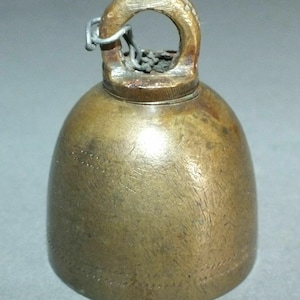 Old Bronze Alloy Bell with Good Sound Thailand Beautiful Patina