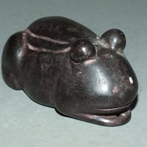 Jasper Stone Frog Statue Large Heavy Amulet Pendant Thailand FREE SHIPPING