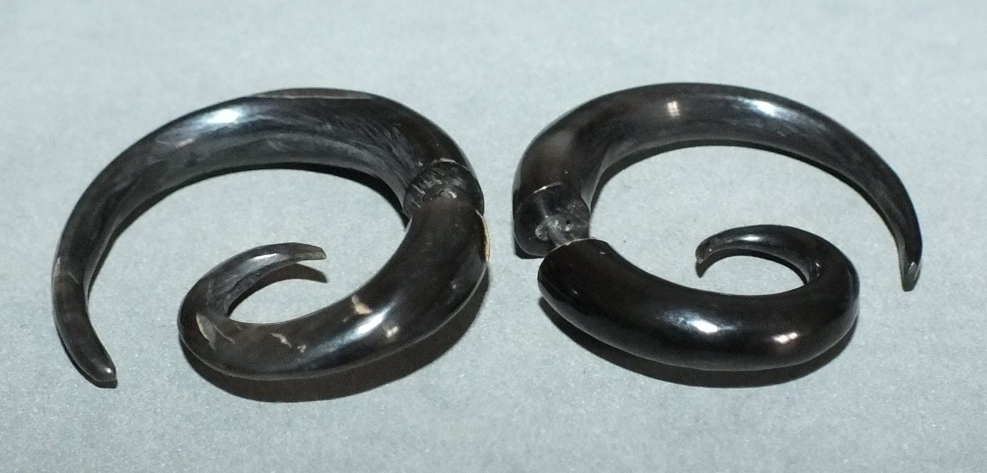 Hand Carved Folk Buffalo Horn Ear Plug From Indonesia FREE Etsy UK