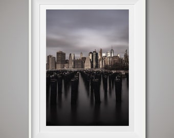 New York Wall Art, NYC skyline stampa, Urban Art Decor, New York City Wall Decor, fotografia di New York, Manhattan grattacieli poster