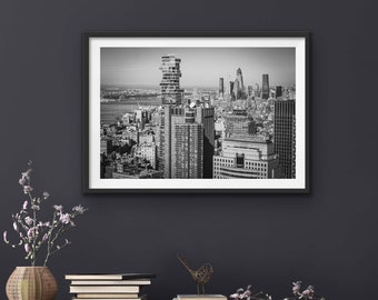 Black and White New York Poster, New York Wall Decor, Black White Print for wall, Downloadable Print, Modern Wall Art, NYC Digital Print