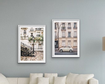 Paris Wall Art, Paris Print Set, Wall Gallery Set, Set de 2 Impresiones, Paris Wall Decor, Digital Files, France Photography, Paris Pastel Poster