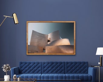 Walt Disney Wall Art, LA Art Print, City Landscape Photo, Urban Art Photography, Modern urban Print, Los Angeles Print, Trending Wall Art