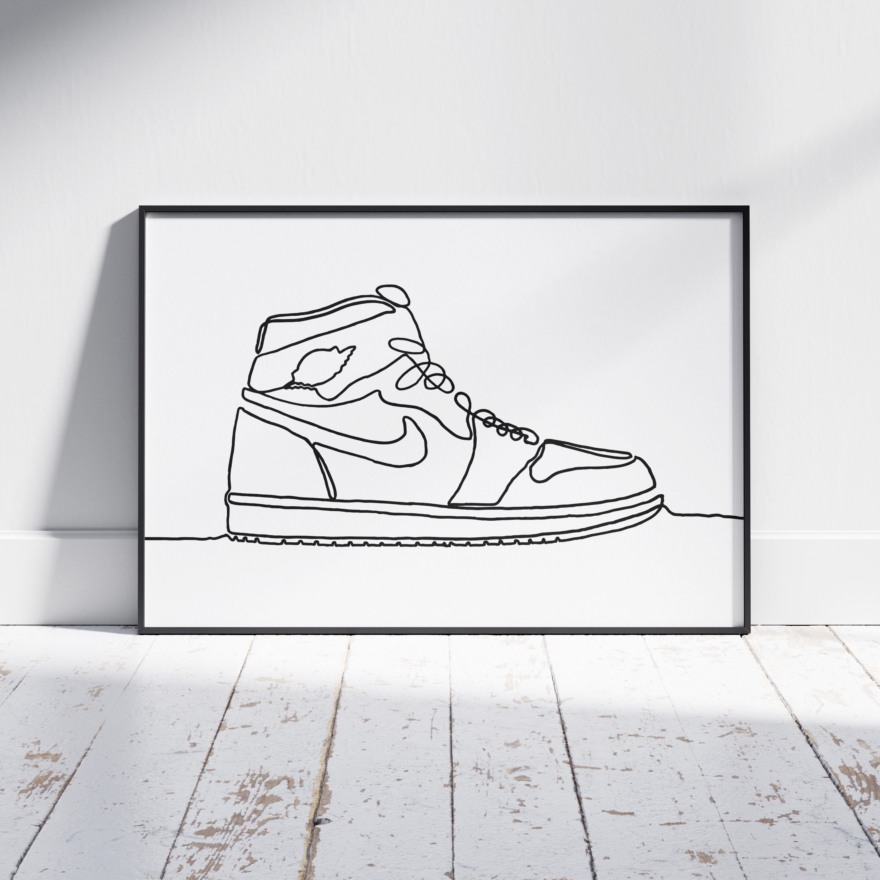 Nike Air Jordan 1 Single Line Print Michael Jordan -