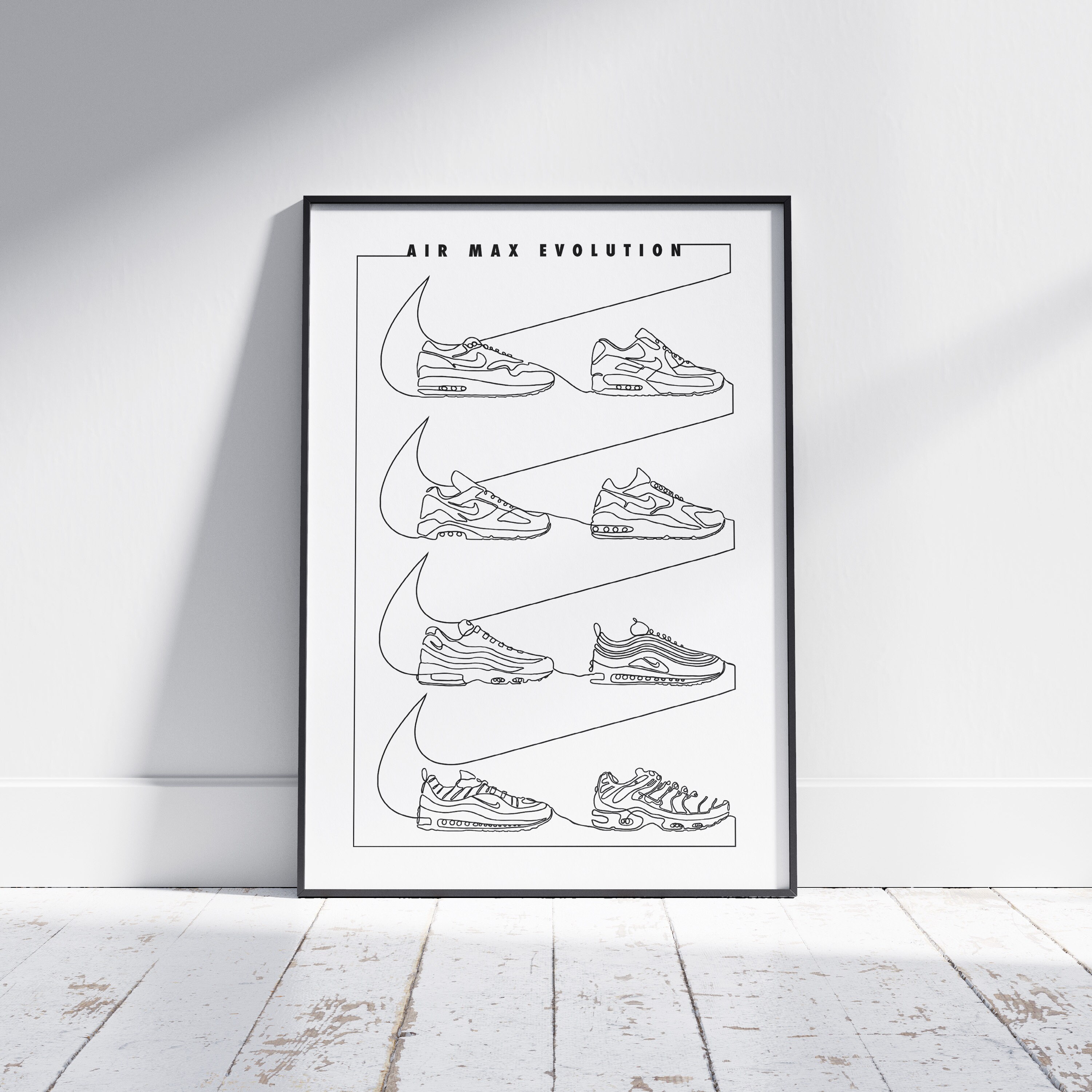 NIKE AIR MAX 90 THE WANTED LIST POSTER (50x70CM)