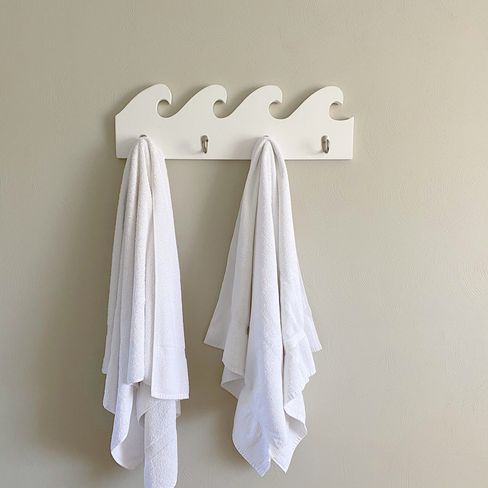 Wave Towel Rack Coastal Towel Hook Beach Bathroom Decor Etsy