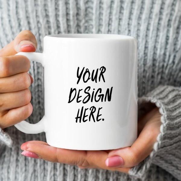 Mug Mockup, 4 Blank 11 oz Mug Mockups, PSD w/Smart Object Layers, Complete Listing Bundle INSTANT DOWNLOAD