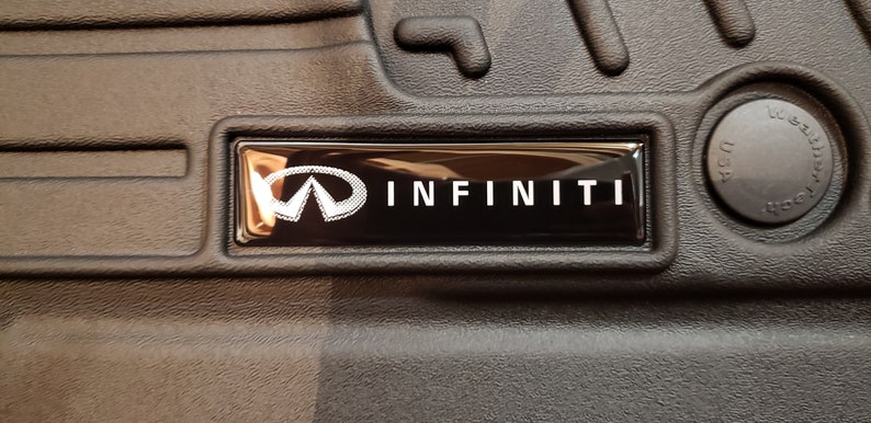 2x Domed Infiniti Emblem Inserts For Weathertech Floor Mats Etsy