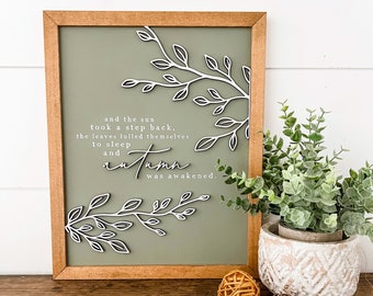 Fall Quote Wood Sign, Fall Quotes, Fall Home Decor, Lasercut Wood Sign, Signs for Fall, Farmhouse Wood Sign, Gifts For Fall, Quotes for Fall