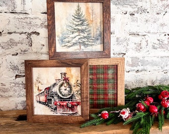 Mini Christmas Wood Sign, Christmas Farmhouse Sign, Tiered Tray Signs, Mini Wood Sign, Unique Wood Sign, Christmas Wall Art
