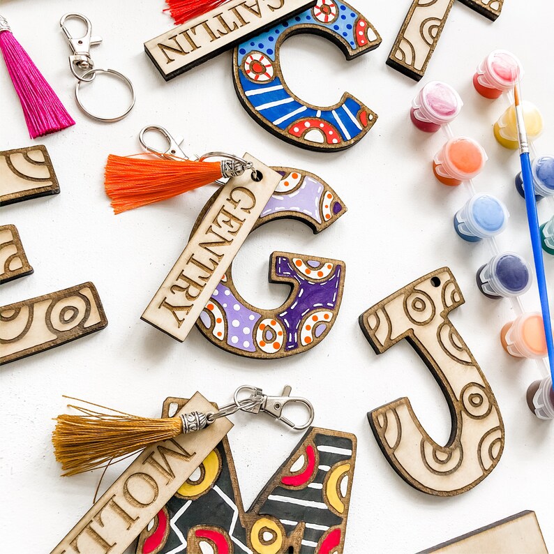 DIY Kit Keychain Kit Birthday Gift Idea DIY Keychain Kit Etsy