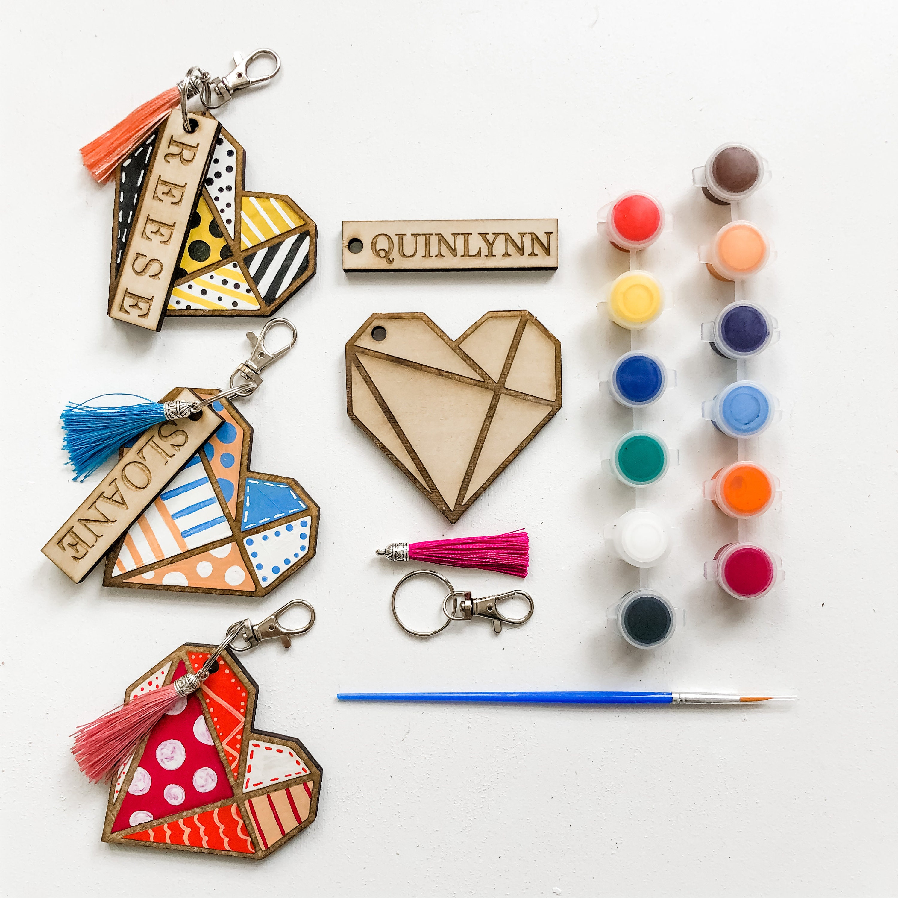 DIY Kit Keychain Kit Birthday Gift Idea DIY Keychain Kit Etsy