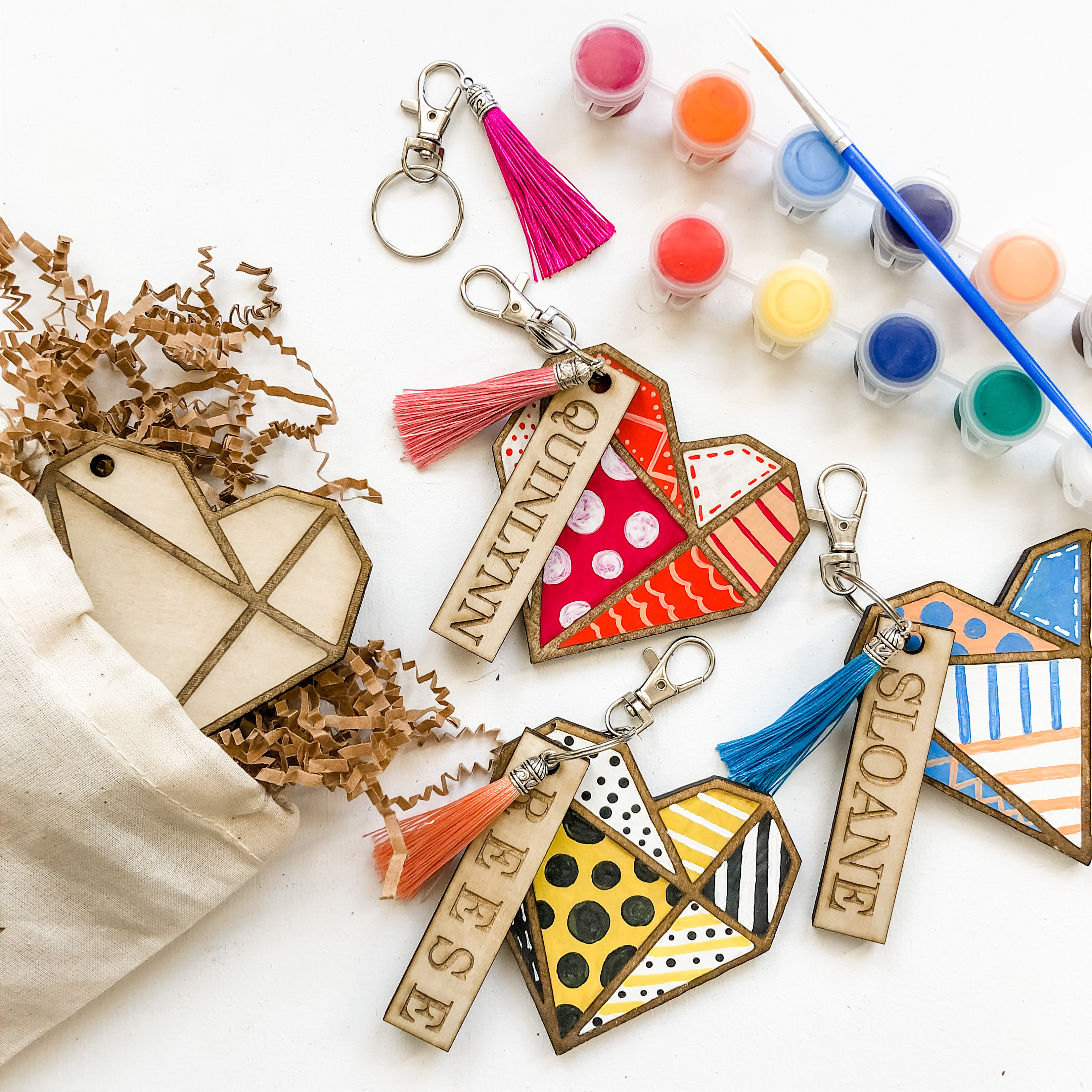 DIY Kit Keychain Kit Birthday Gift Idea DIY Keychain Kit Etsy