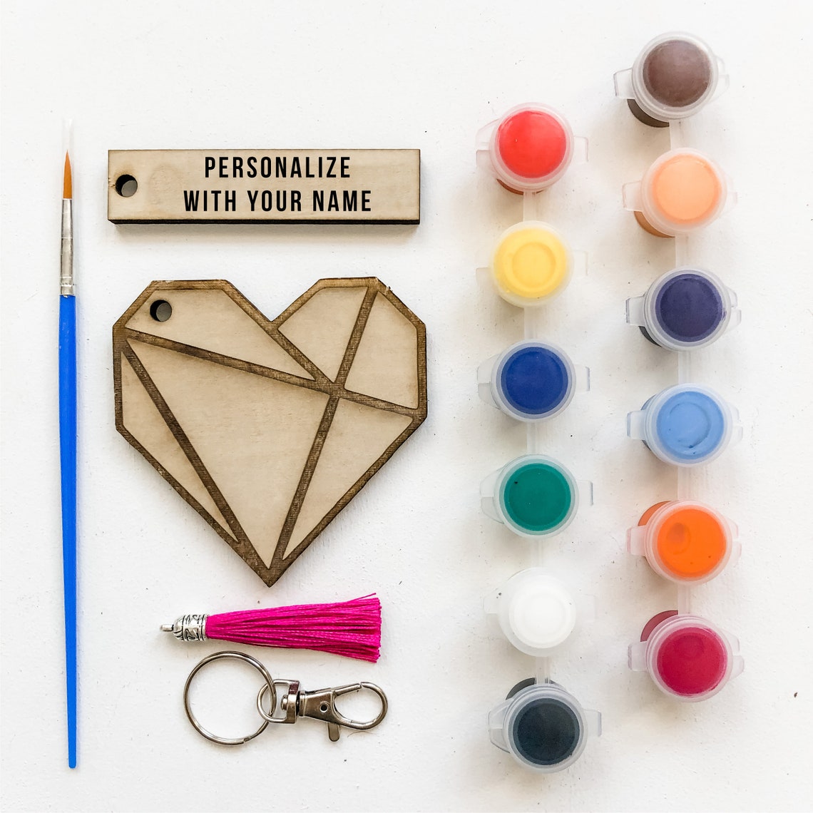 DIY Kit Keychain Kit Birthday Gift Idea DIY Keychain Kit Etsy