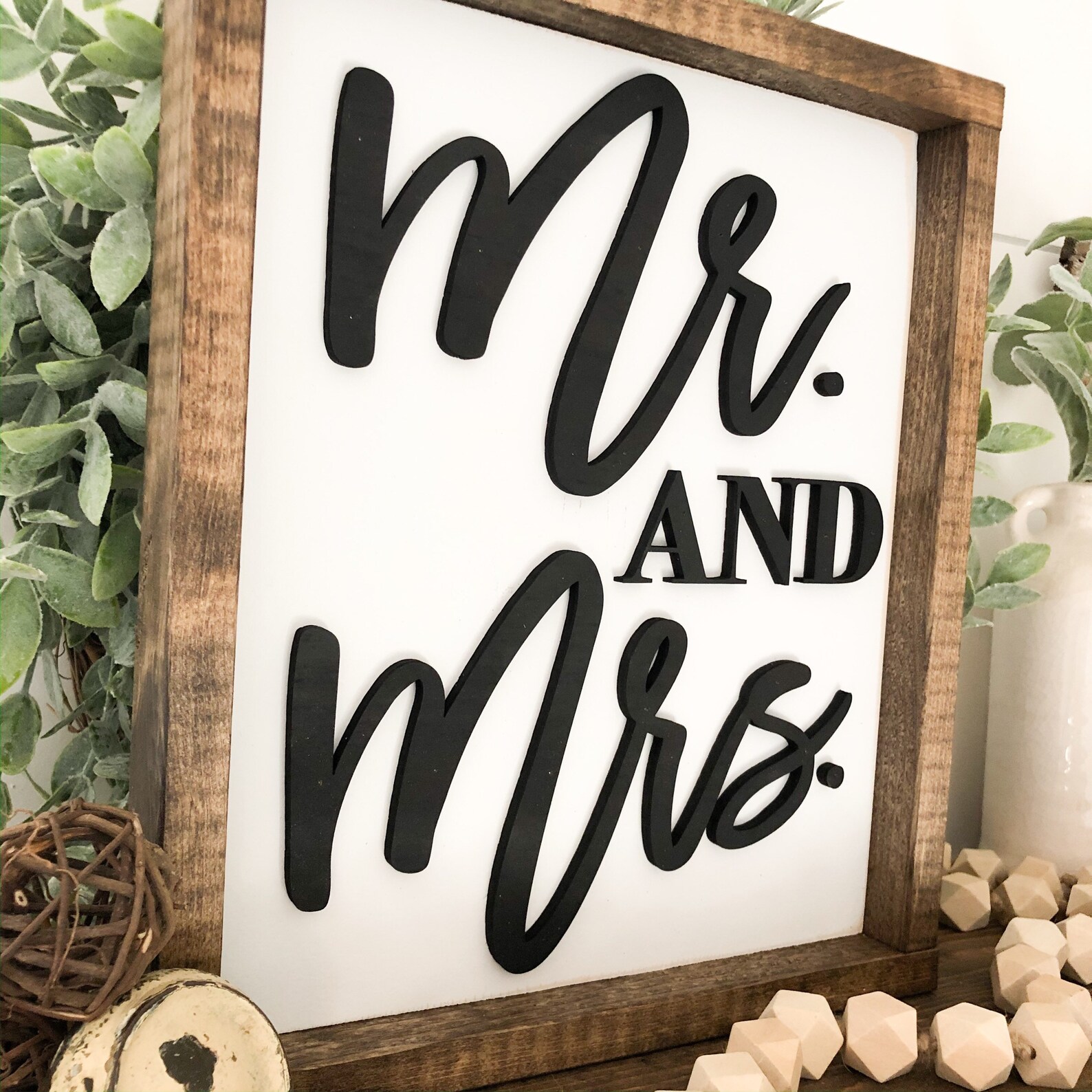 Wedding Sign Wedding Gift Sign Mr & Mrs Sign Engagement Etsy