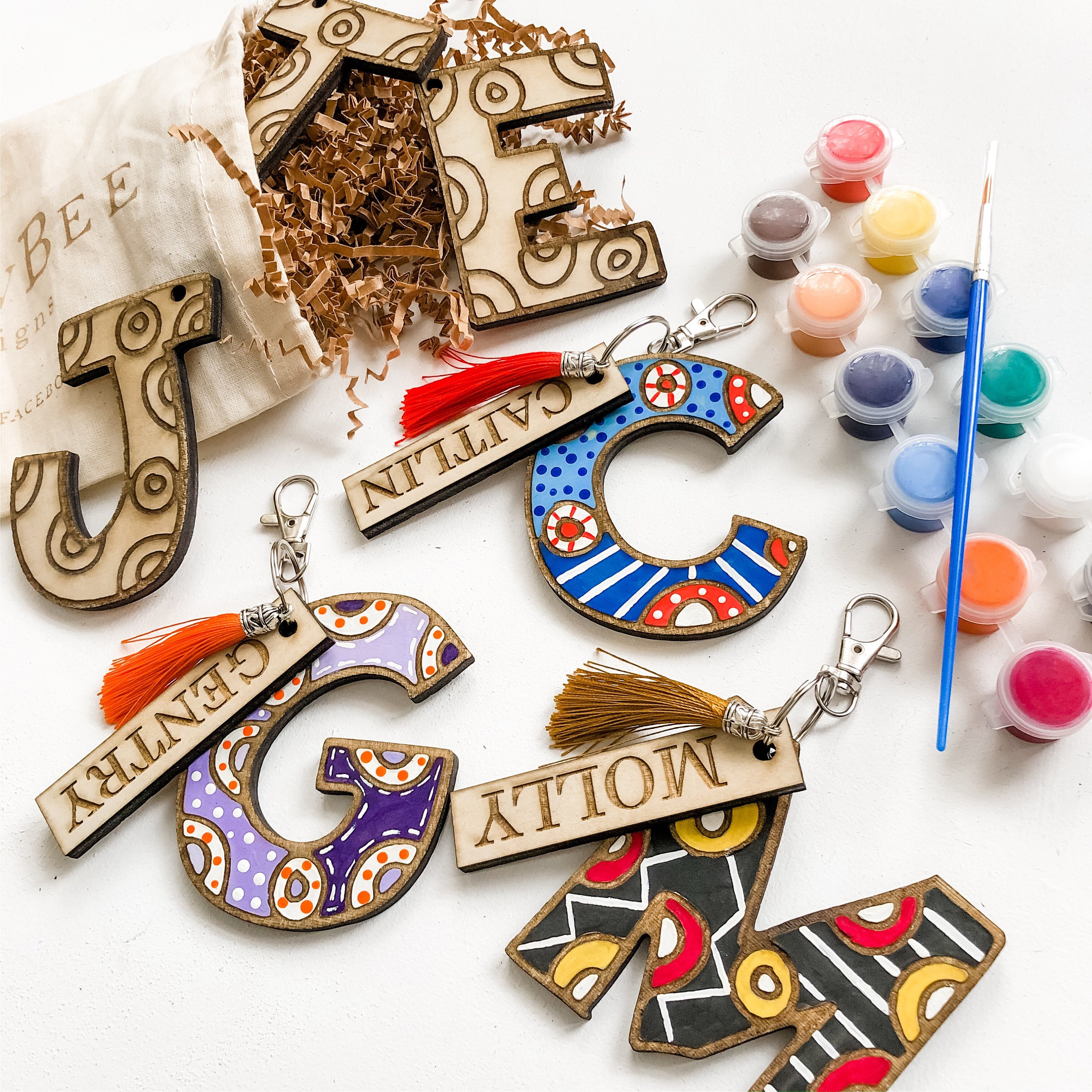 DIY Kit Keychain Kit Birthday Gift Idea DIY Keychain Kit Etsy