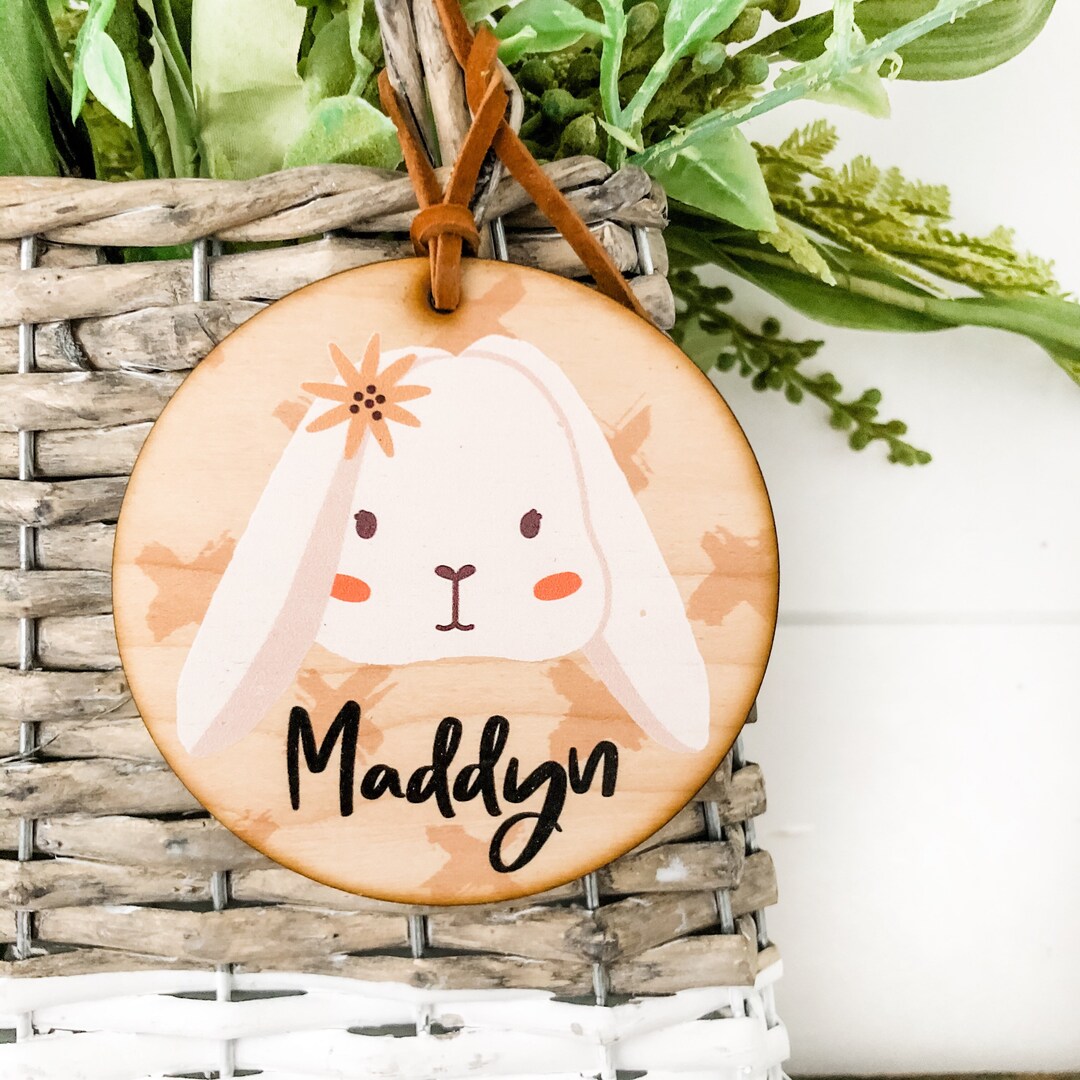 Easter Basket Tags, Personalized Name Tag, Easter Tags, Name Tags, Tags