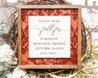 Fall Wood Sign, Fall Quotes, Fall Home Decor, Lasercut Wood Sign, Signs for Fall, Farmhouse Wood Sign, Gifts For Fall, Quotes for Fall