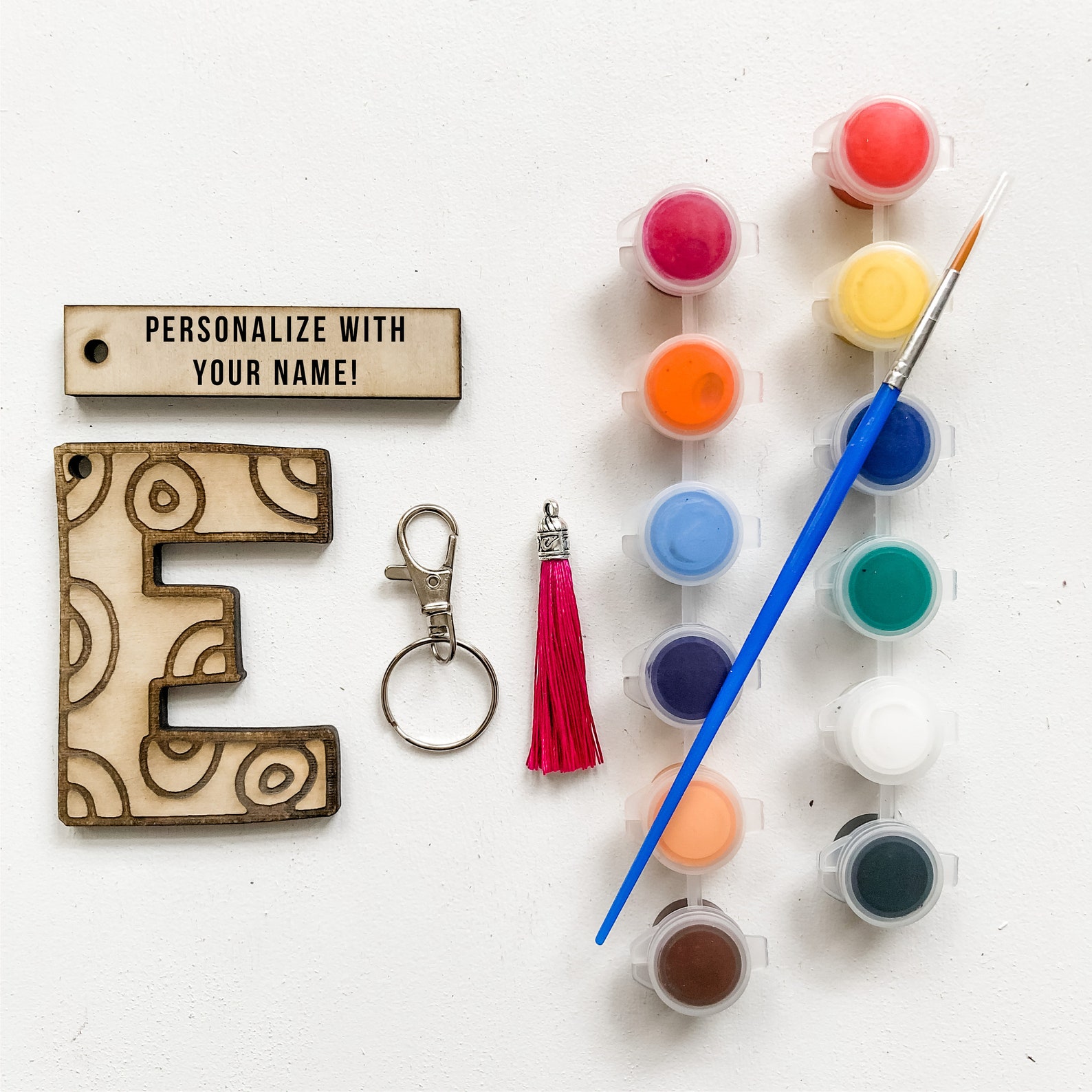 DIY Kit Keychain Kit Birthday Gift Idea DIY Keychain Kit Etsy