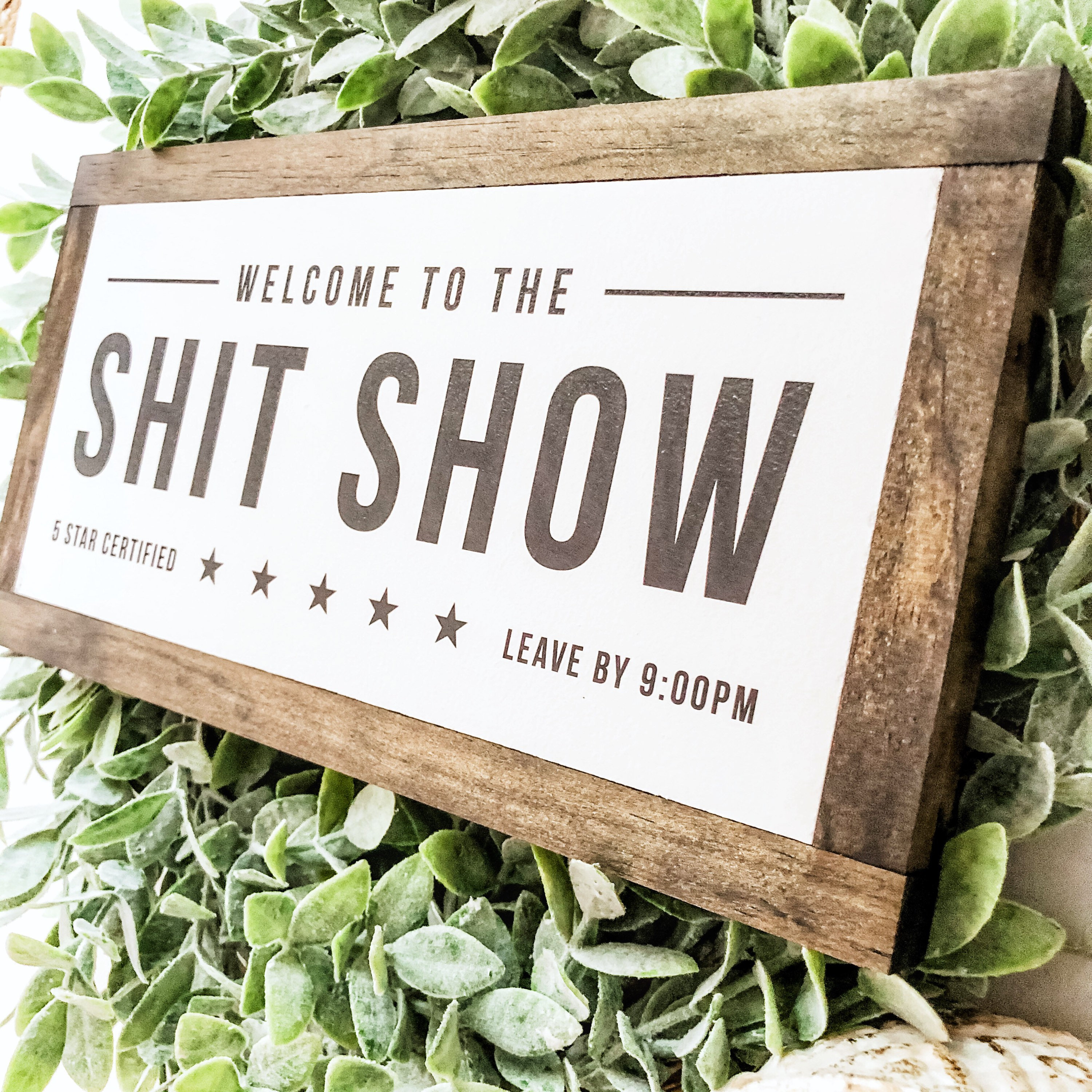 Shit Show Button Home Decor Sign Welcome to the Shit Show Wooden Sign - Etsy