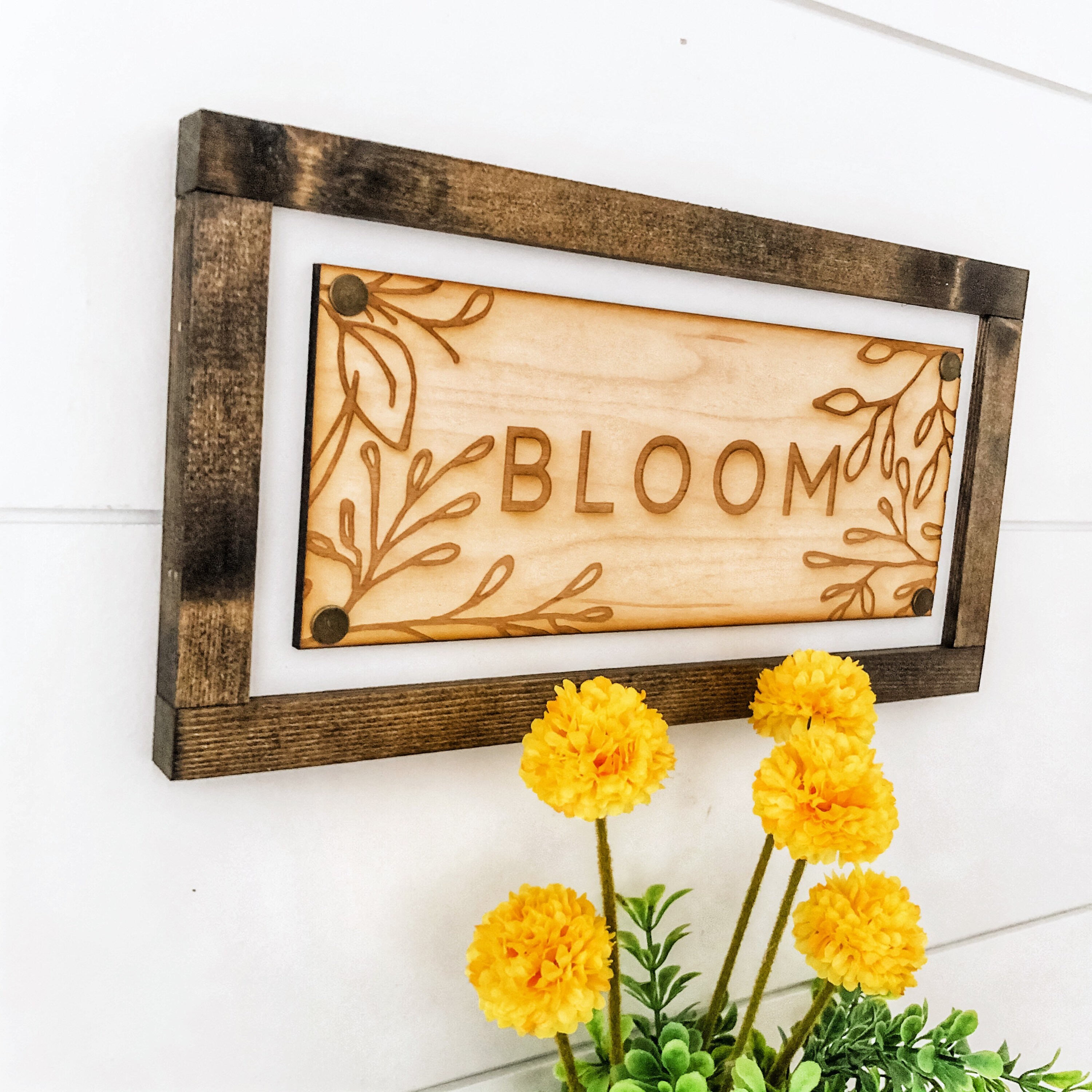 Spring Wood Sign, Farmhouse Spring Sign, Bloom Wood Sign, Spring Home ...