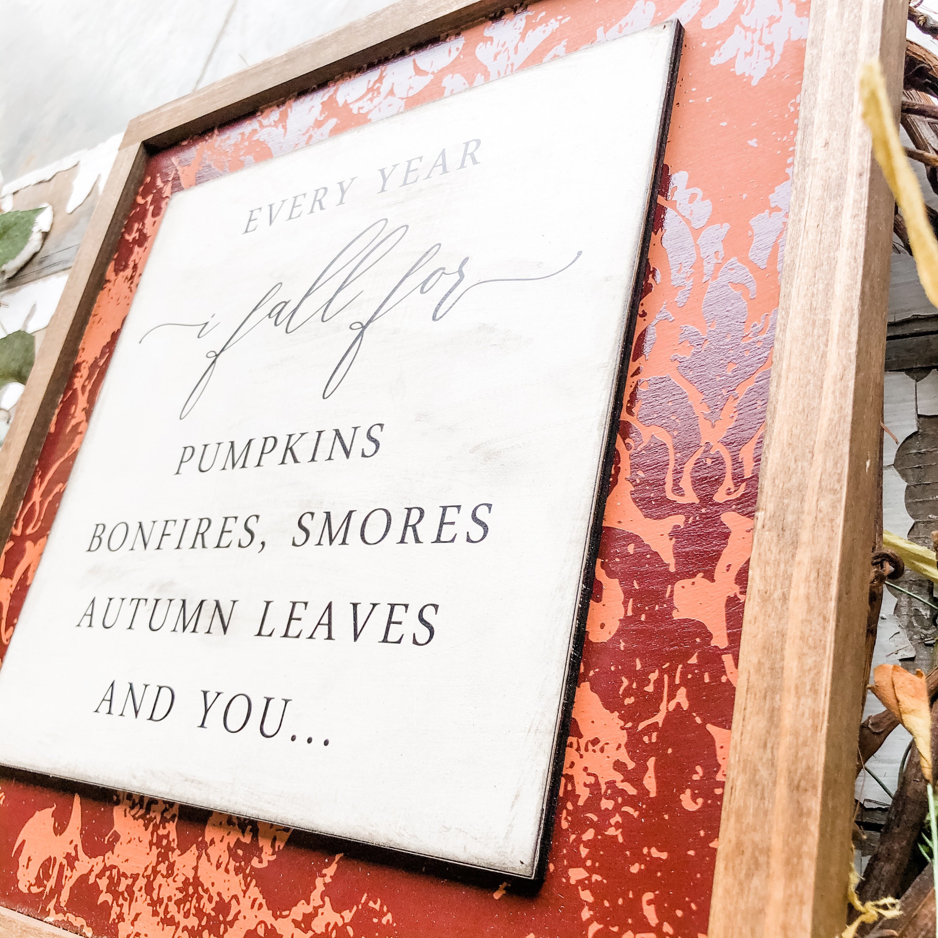 Letrero de madera de otoño, frases de otoño, decoración del hogar otoñal,  letrero de madera cortado a láser, letreros de otoño, letrero de madera  rústico, regalos de otoño, frases de otoño -, image size:3000x3000