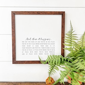 Farmhouse Quote Sign, Inspirational Quote, Handmade Wood Sign, Living Life Quote, Framed Wood Sign, Unique Wood Sign, Everyday Signs