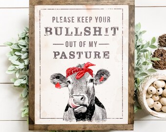 Funny Farm Sign, Farmhouse Sign, Farmhouse Decor, Farm Sign, Signs for the Farm, Country Living, Fathers Day Gift, Framed Wood Sign