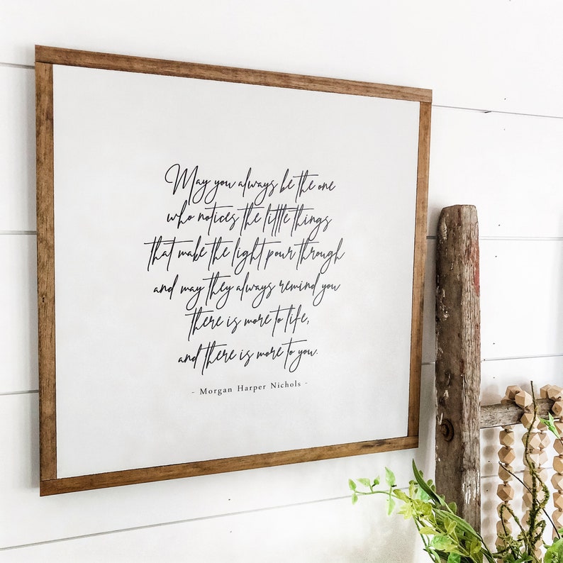 Farmhouse Sign, Living Life Sign, Inspirational Quotes, Farmhouse Decor ...