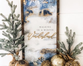 Winter Sign, Christmas Wooden Sign, Winter Wonderland, Christmas Decor, Farmhouse Christmas Decor, Winter Home Decor, Winter Wood Sign