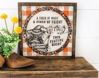 Halloween Wood Sign, Halloween Sign, Fall Home Decor, Lasercut Sign, Signs for Halloween, Farmhouse Wood Sign, Gifts For Fall, Halloween