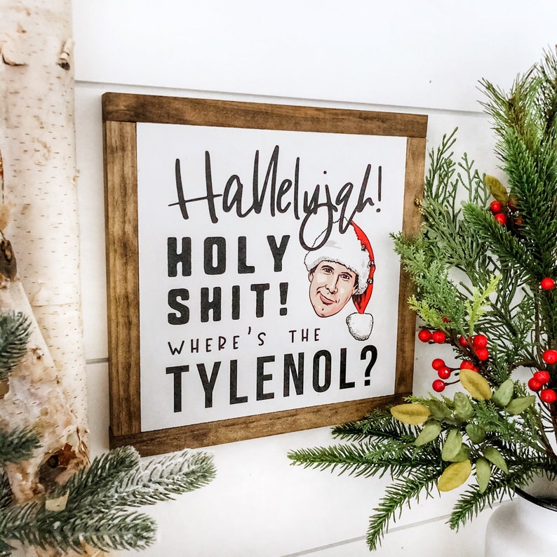 Funny Christmas Sign Christmas Sign Christmas Wooden Sign Etsy