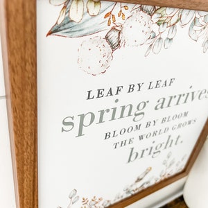 Spring Inspirational Quote Wood Sign, Handmade Wood Sign, Farmhouse ...