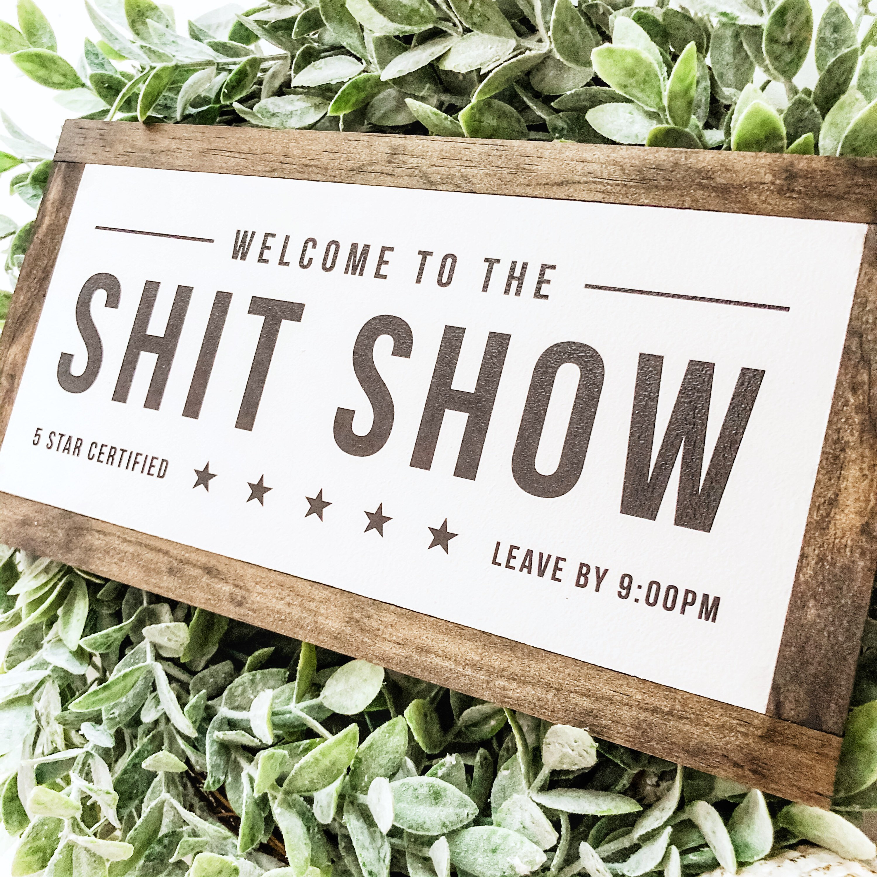 Home Decor Sign to the Shit Show Wooden Sign Etsy