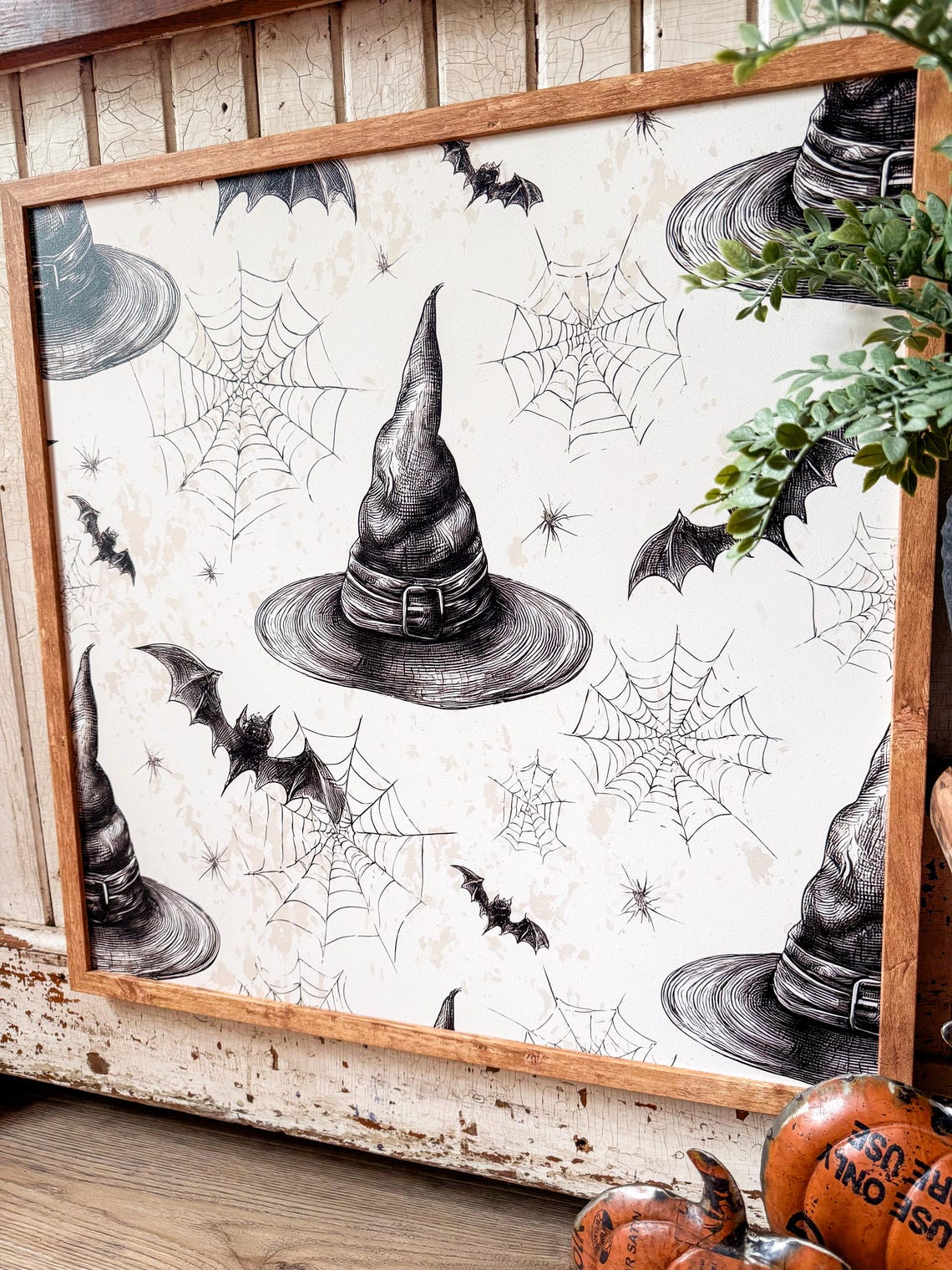 Halloween Witch Hat Layering Wood Sign, Fall Mantle Wood Sign, Fall ...