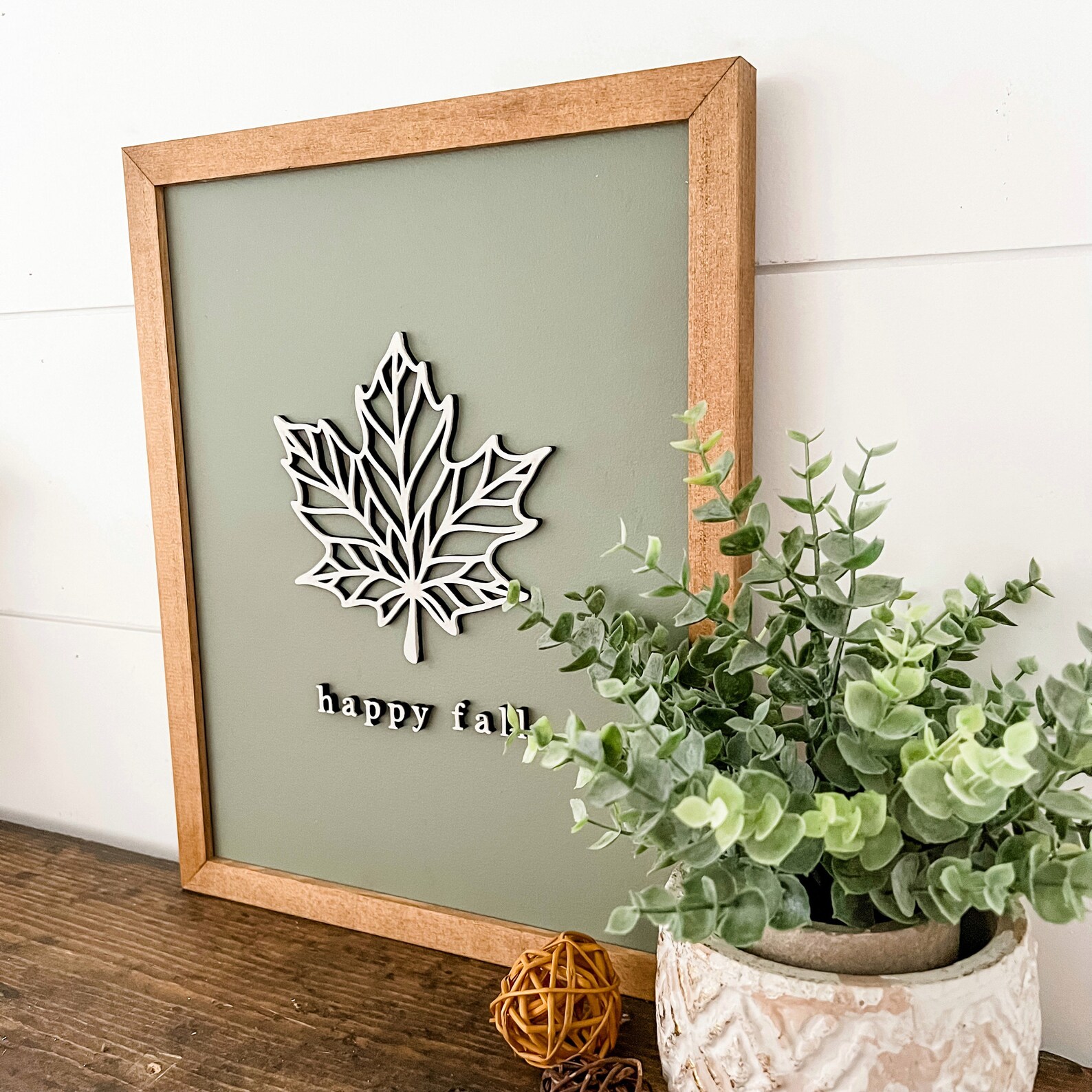 Happy Fall Wood Sign, Fall Quotes, Fall Home Decor, Lasercut Wood Sign ...