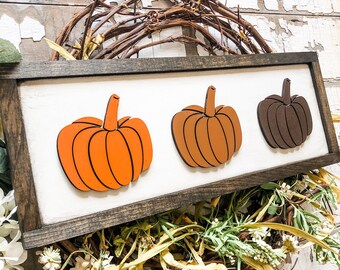 Fall Wood Sign, Fall Pumpkin Sign, Fall Home Decor, Pumpkin Sign, Front Door Sign, Signs for Fall, Pumpkin Wood Sign, Gifts For Fall