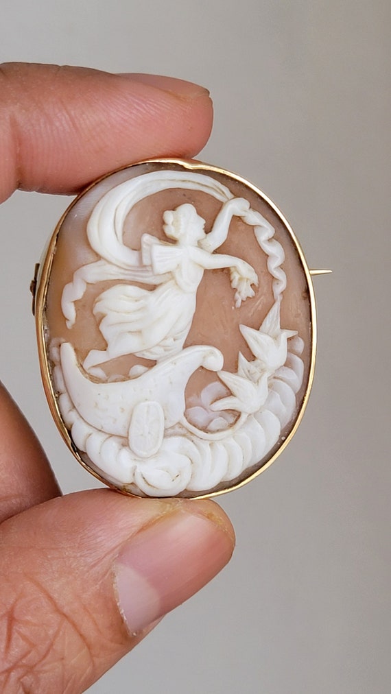 Beautiful Vintage cameo pin/pendant