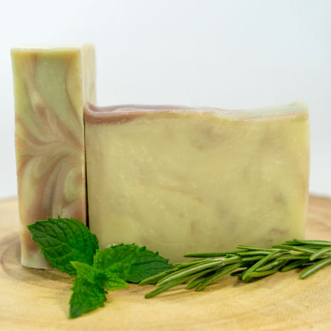 Rosemary Mint Shampoo Soap Bar All Natural Handmade Zero Etsy Canada