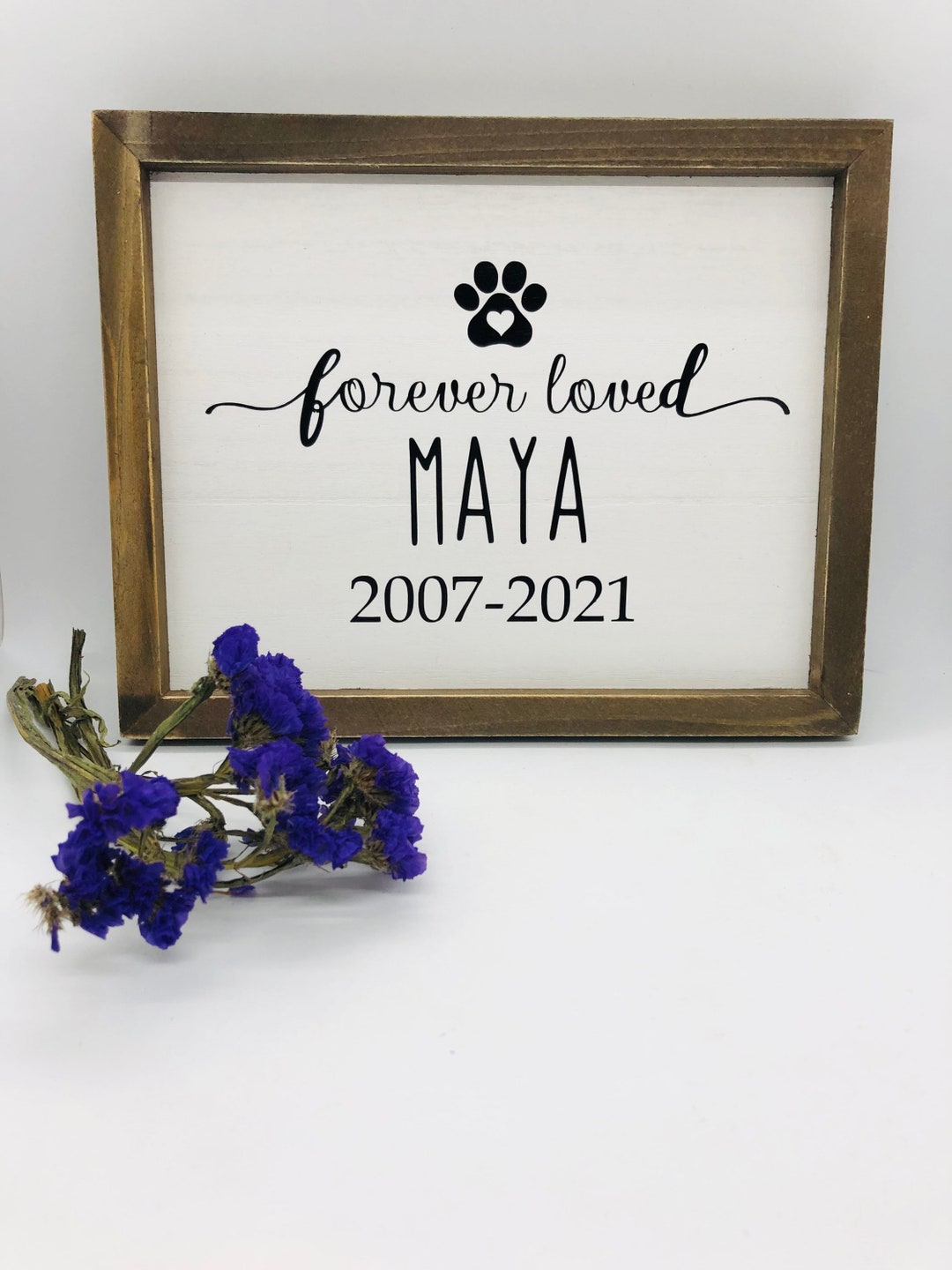 Personalized Pet Memorial Sign Pet Loss Gift Pet Memorial Etsy