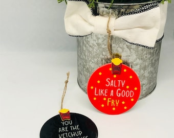 Sarcastic French Fry Ceramic Ornament – Funny Foodie Gift