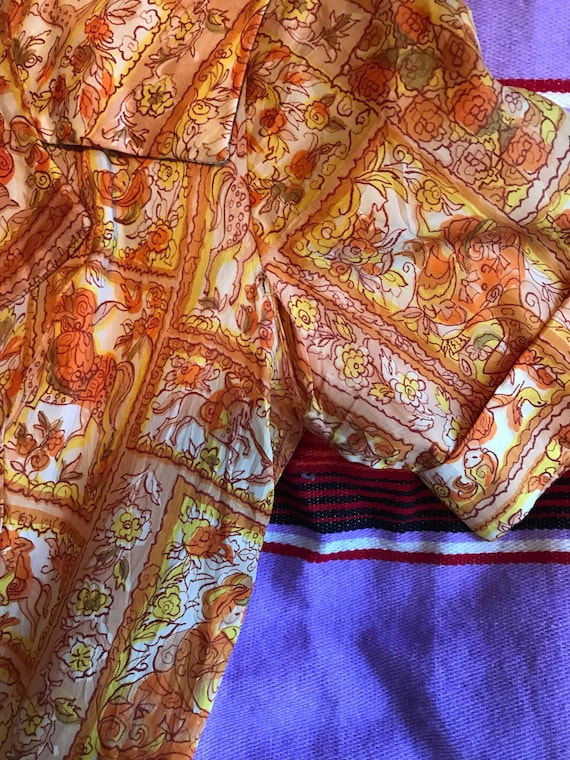 Autumnal Italian Silk Dress - image 9