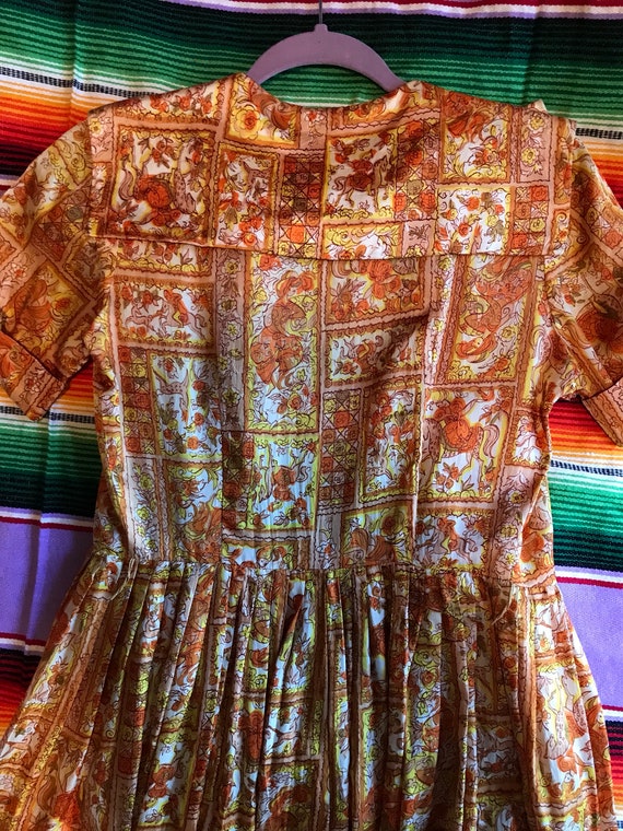Autumnal Italian Silk Dress - image 7