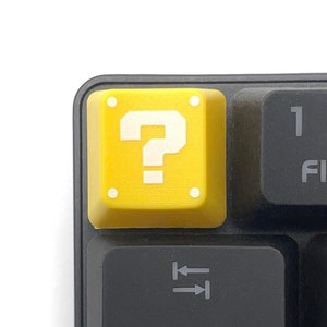 Mario Question Block Artisan Keycap Set Cherry MX Mechanical Gaming Keyboards