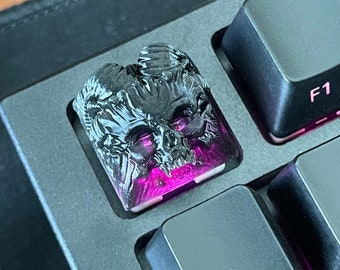 Lovely Fmale Skulls of Halloween Keycap Mechanical Keyboard PBT Gaming Upgrade Kit 