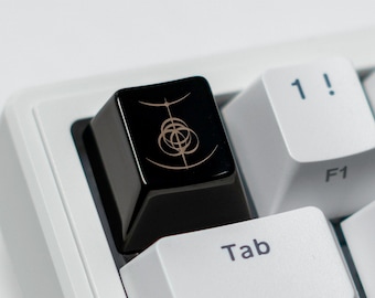 Elden Ring Engraved Solid Steel Artisan Dark Souls Gold Silver Metal Keycap Cherry MX Mechanical Gaming Keyboards