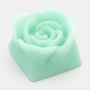 Rose Pastel Flower Artisan Keycap Cherry MX Mechanical Gaming Keyboards Mint