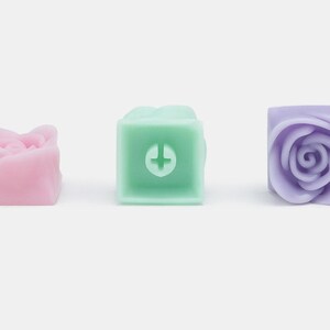 Rose Pastel Flower Artisan Keycap Cherry MX Mechanical Gaming Keyboards image 3