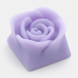 Rose Pastel Flower Artisan Keycap Cherry MX Mechanical Gaming Keyboards Lavender