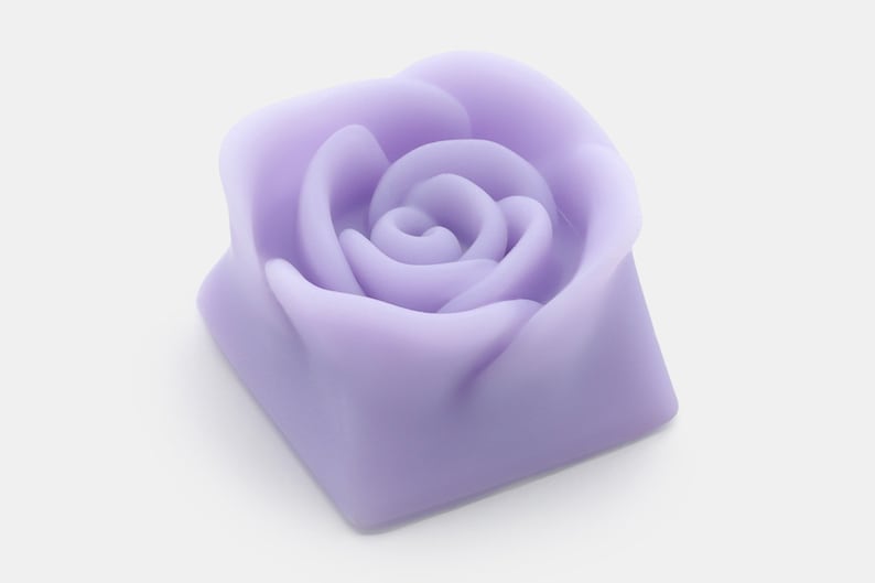 Rose Pastel Flower Artisan Keycap Cherry MX Mechanical Gaming Keyboards Lavender